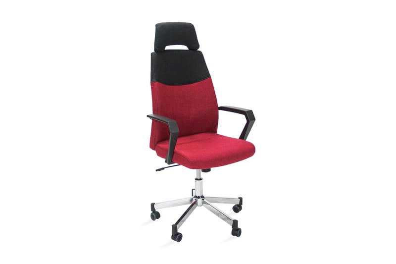 Kontorstol DOMINIC 58x59xH1135-121 rød / svart - Møbler - Stoler & lenestoler - Kontorstol & skrivebordsstol