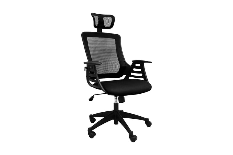 Kontorstol Merano Nakkestøtte 645x49x96-103 Svart - Svart/Grå - Møbler - Stoler & lenestoler - Kontorstol & skrivebordsstol