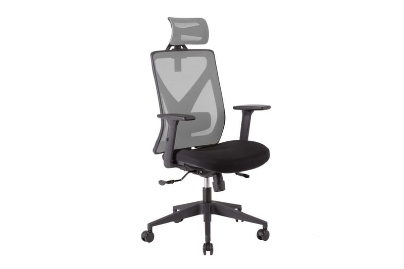 Kontorstol MIKE 64x65xH110-120cm svart / grå - Møbler - Stoler & lenestoler - Kontorstol & skrivebordsstol