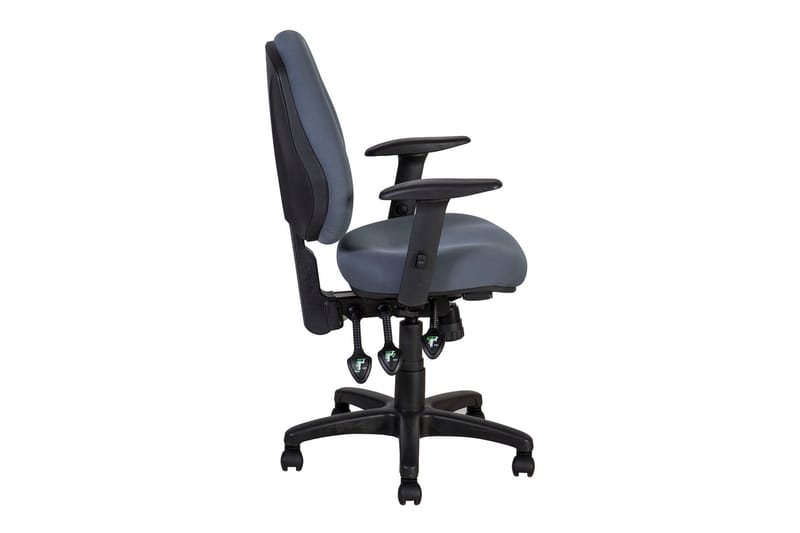 Kontorstol Saga 64x64xh955-115 cm - Grå/Svart - Møbler - Stoler & lenestoler - Kontorstol & skrivebordsstol