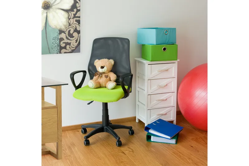 Kontorstol TREVISO 59xD58xH90-102cm grønn / grå - Møbler - Stoler & lenestoler - Kontorstol & skrivebordsstol