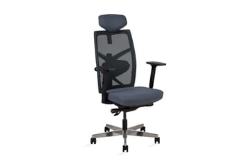 Kontorstol TUNE 70x70xH111-128cm grå - Møbler - Stoler & lenestoler - Kontorstol & skrivebordsstol