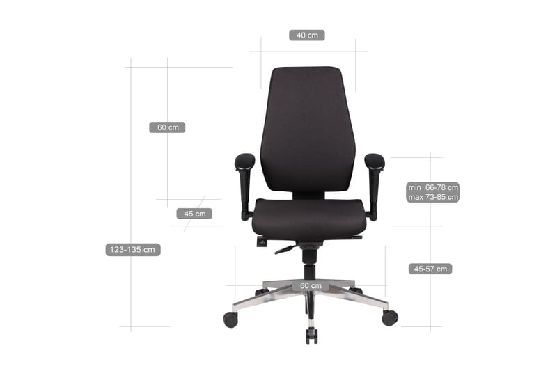 Lomelino Kontorstol - Svart - Møbler - Stoler & lenestoler - Kontorstol & skrivebordsstol