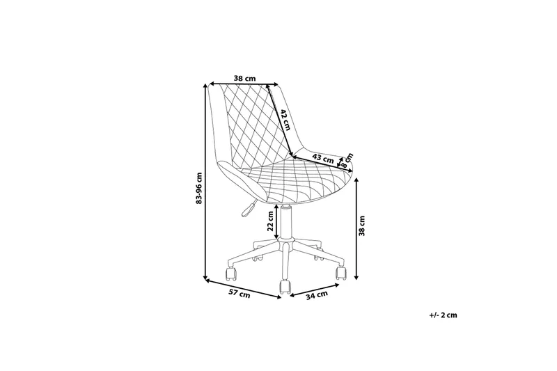 Maribel Kontorstol - Grå - Møbler - Stoler & lenestoler - Kontorstol & skrivebordsstol