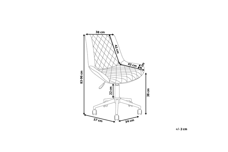 Maribel Kontorstol - Grå - Møbler - Stoler & lenestoler - Kontorstol & skrivebordsstol