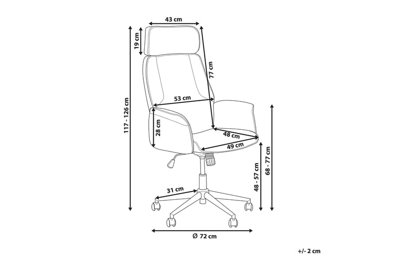 Pilot Kontorstol - Svart - Møbler - Stoler & lenestoler - Kontorstol & skrivebordsstol