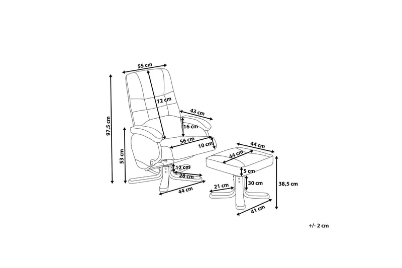 Relaxpro Kontorstol - Beige - Møbler - Stoler & lenestoler - Lenestoler - Massasjestol