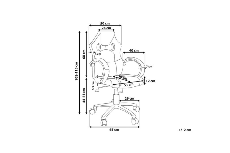 Rest Kontorstol - Svart - M øbler - Stoler & lenestoler - Kontorstol & skrivebordsstol