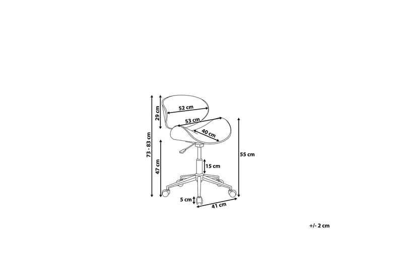 Rotterdam Kontorstol - Hvit - Møbler - Stoler & lenestoler - Kontorstol & skrivebordsstol