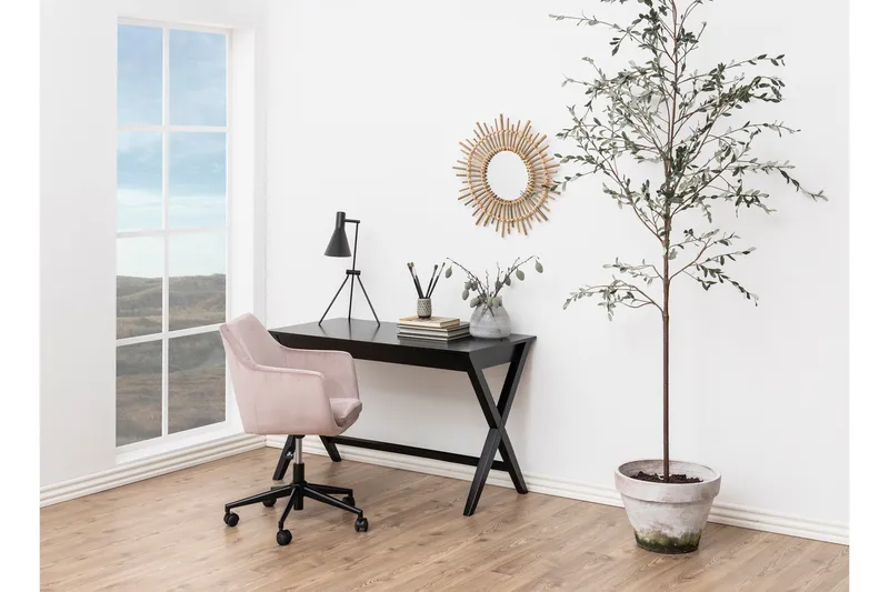 Samlar Kontorstol VIC-stoff - Rød / Svart - Møbler - Stoler & lenestoler - Kontorstol & skrivebordsstol