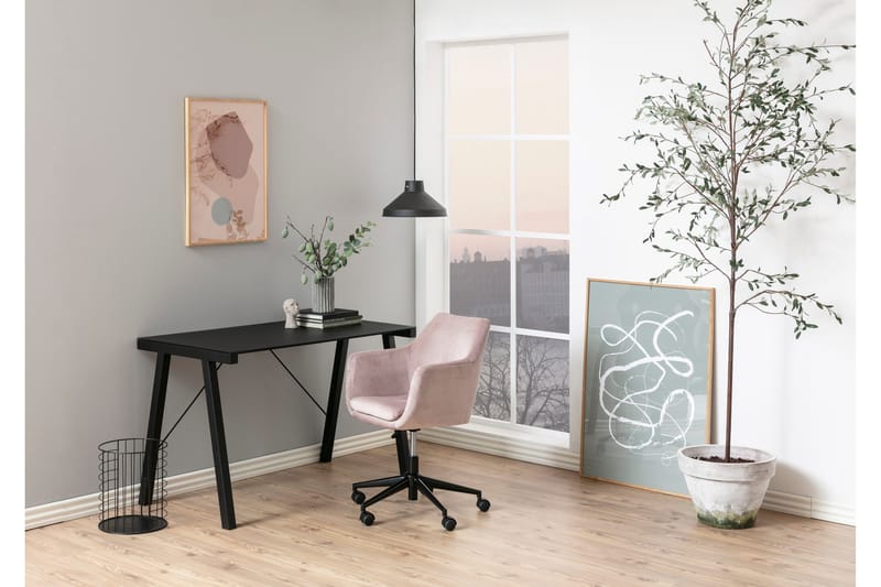 Samlar Kontorstol VIC-stoff - Rød / Svart - Møbler - Stoler & lenestoler - Kontorstol & skrivebordsstol