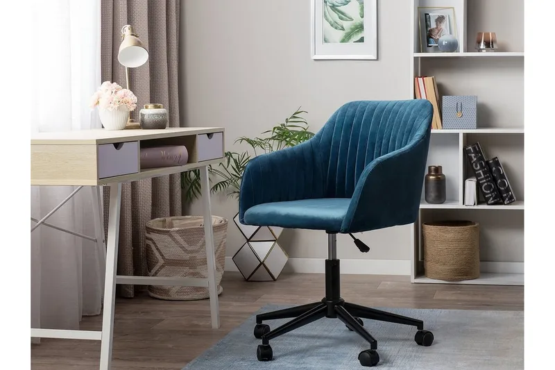 Venezia Kontorstol - Blå - Møbler - Stoler & lenestoler - Kontorstol & skrivebordsstol