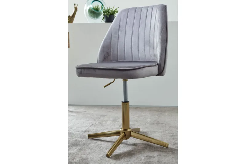 Willowdale kontorstol - Grå / Gull - Møbler - Stoler & lenestoler - Kontorstol & skrivebordsstol