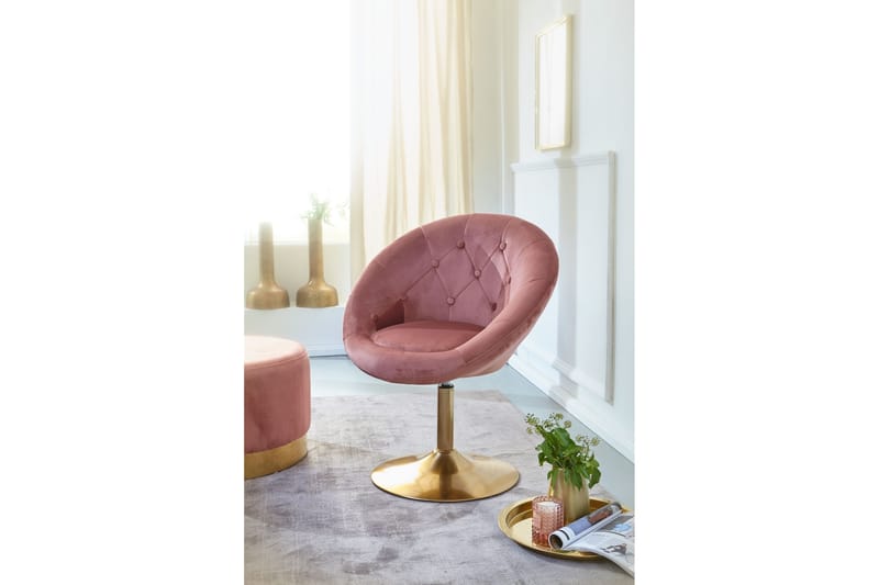 Willowdale kontorstol - Mørkerosa / gull - Møbler - Stoler & lenestoler - Kontorstol & skrivebordsstol