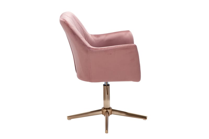 Willowdale kontorstol med armlener - Rosa / Gull - Møbler - Stoler & lenestoler - Kontorstol & skrivebordsstol