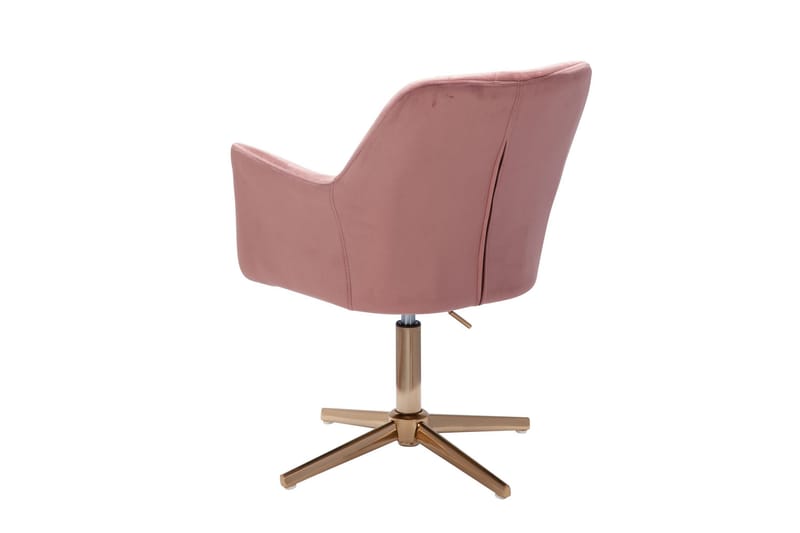 Willowdale kontorstol med armlener - Rosa / Gull - Møbler - Stoler & lenestoler - Kontorstol & skrivebordsstol