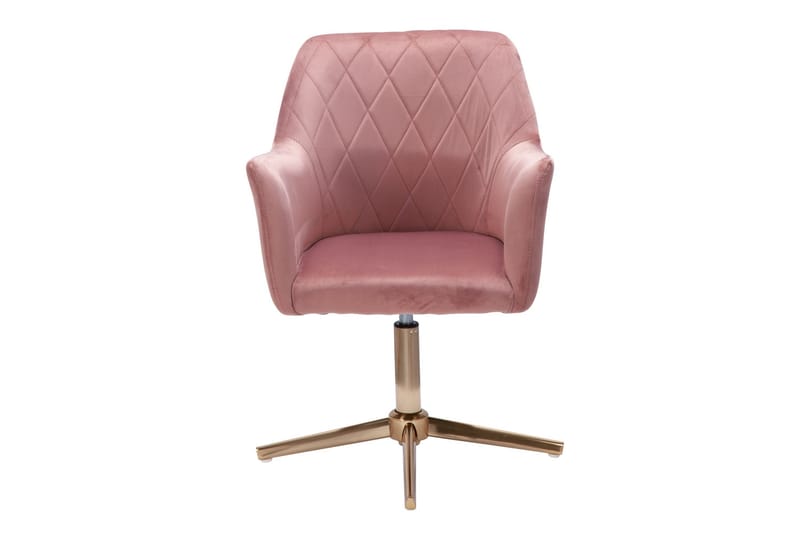Willowdale kontorstol med armlener - Rosa / Gull - Møbler - Stoler & lenestoler - Kontorstol & skrivebordsstol