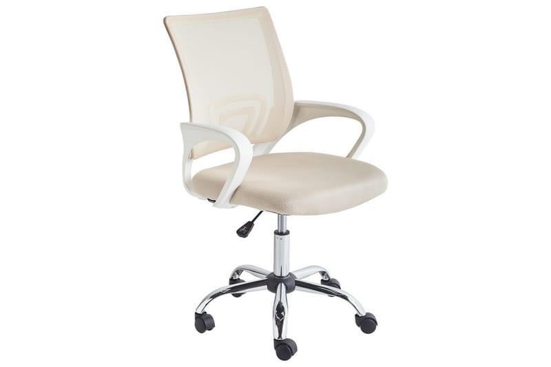 Kontorstol Solid - Beige, Sølv, Hvit - Møbler - Stoler & lenestoler - Kontorstol & skrivebordsstol