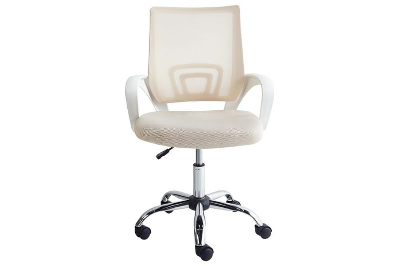 Kontorstol Solid - Beige, Sølv, Hvit - Møbler - Stoler & lenestoler - Kontorstol & skrivebordsstol
