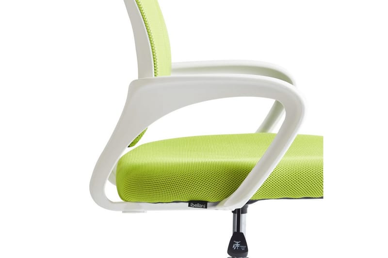 Kontorstol Solid - Grønn, sølv, hvit, Grønn, Sølv, Hvit - Møbler - Stoler & lenestoler - Kontorstol & skrivebordsstol