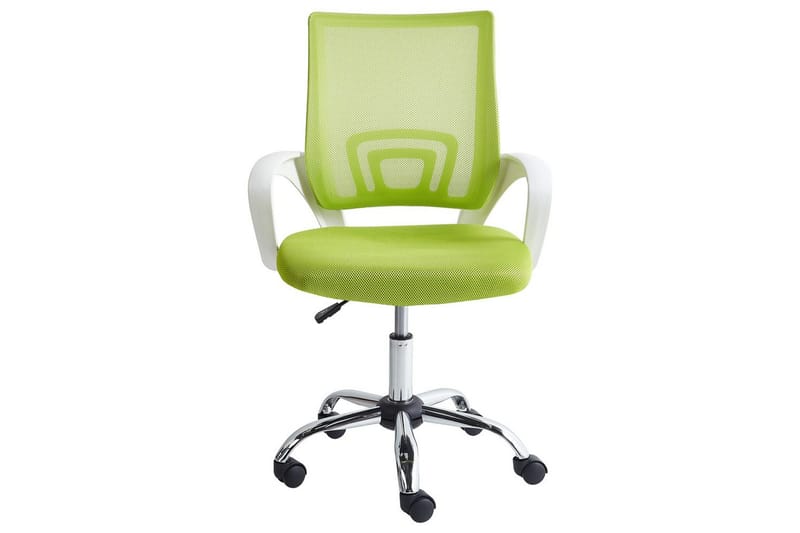 Kontorstol Solid - Grønn, sølv, hvit, Grønn, Sølv, Hvit - Møbler - Stoler & lenestoler - Kontorstol & skrivebordsstol