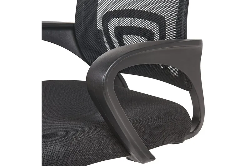 Kontorstol Solid Svart/Sølv - Svart/Sølv - Møbler - Stoler & lenestoler - Kontorstol & skrivebordsstol