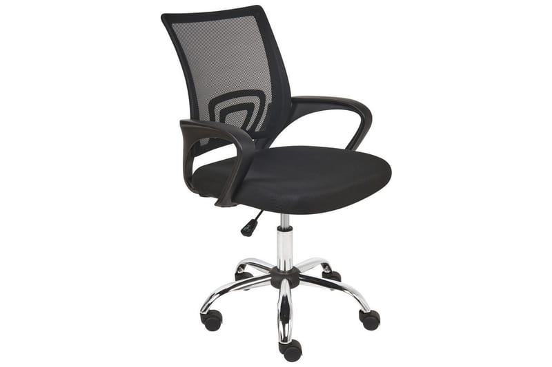 Kontorstol Solid Svart/Sølv, Svart/Sølv