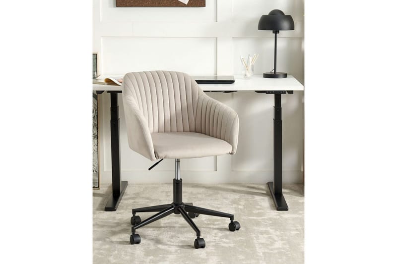 Kontorstol Venice Beige/svart - Beige/svart - Møbler - Stoler & lenestoler - Kontorstol & skrivebordsstol