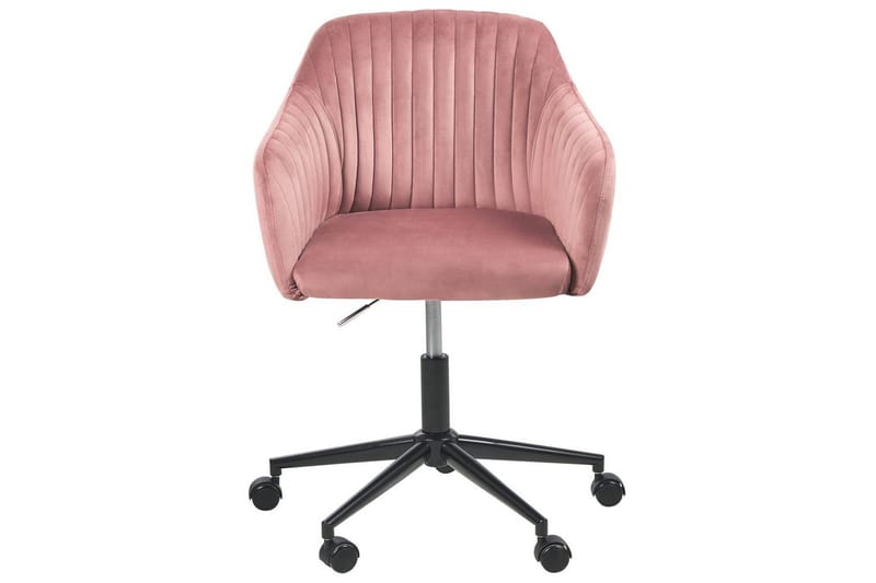 Kontorstol Venice Rosa/Svart - Rosa/Svart - Møbler - Stoler & lenestoler - Kontorstol & skrivebordsstol