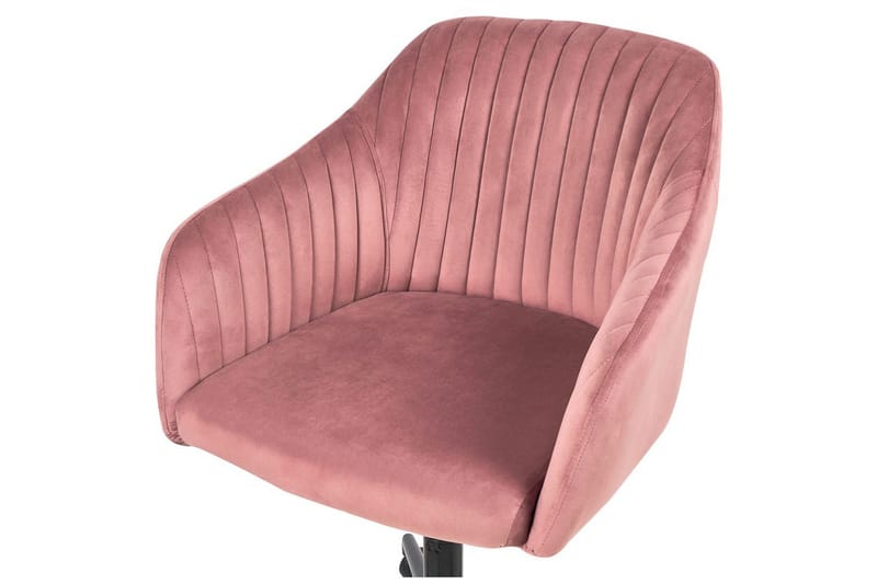 Kontorstol Venice Rosa/Svart - Rosa/Svart - Møbler - Stoler & lenestoler - Kontorstol & skrivebordsstol