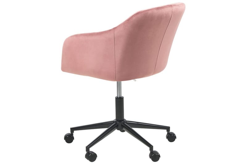 Kontorstol Venice Rosa/Svart - Rosa/Svart - Møbler - Stoler & lenestoler - Kontorstol & skrivebordsstol