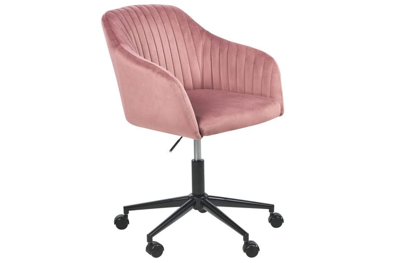 Kontorstol Venice Rosa/Svart - Rosa/Svart - Møbler - Stoler & lenestoler - Kontorstol & skrivebordsstol