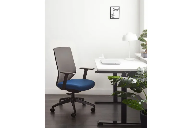 Kontorstol Virtuoso Blå/Svart/Grå - Blå/Svart/Grå - Møbler - Stoler & lenestoler - Kontorstol & skrivebordsstol