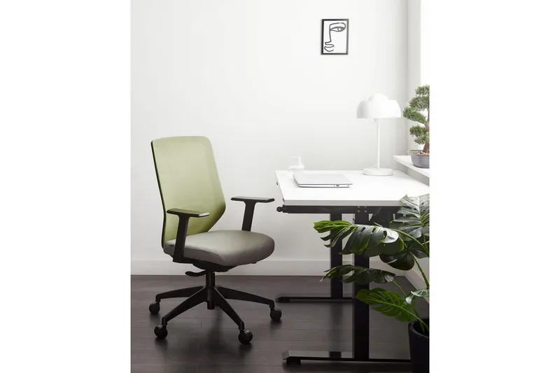 Kontorstol Virtuoso Grå/grønn/svart - Grå/grønn/svart - Møbler - Stoler & lenestoler - Kontorstol & skrivebordsstol
