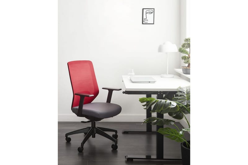 Kontorstol Virtuoso Rød/grå/svart - Rød/grå/svart - Møbler - Stoler & lenestoler - Kontorstol & skrivebordsstol