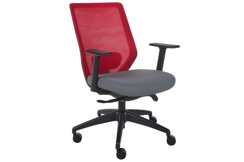 Kontorstol Virtuoso Rød/grå/svart - Rød/grå/svart - Møbler - Stoler & lenestoler - Kontorstol & skrivebordsstol
