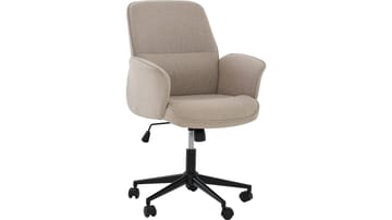 Kontorstol Ylvara Lav Rygg - Beige - Møbler - Stoler & lenestoler - Kontorstol & skrivebordsstol