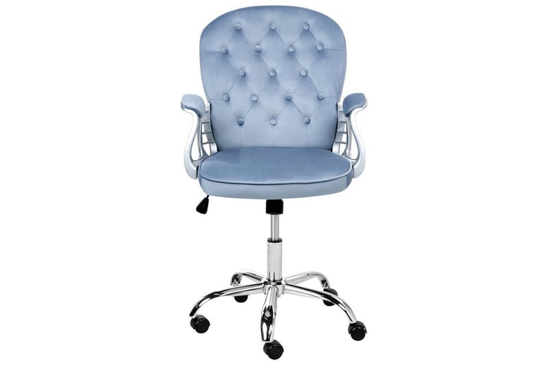 Kontorstol Princess - Blå, Sølv, Svart - Møbler - Stoler & lenestoler - Kontorstol & skrivebordsstol