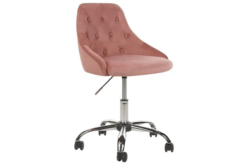 Kontorstol Parrish Rosa/svart/sølv - Rosa/svart/sølv - Møbler - Stoler & lenestoler - Kontorstol & skrivebordsstol