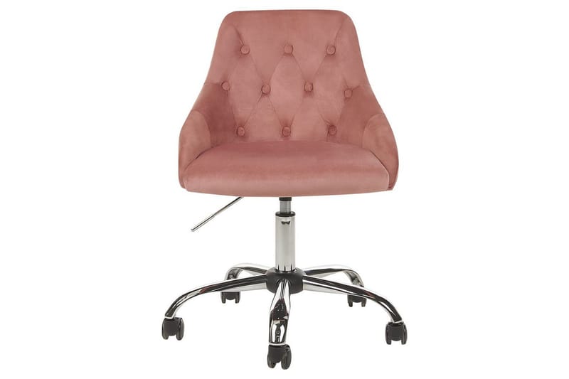 Kontorstol Parrish Rosa/svart/sølv - Rosa/svart/sølv - Møbler - Stoler & lenestoler - Kontorstol & skrivebordsstol