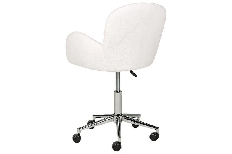 Kontorstol Priddy Hvit/Sølv - Hvit/Sølv - Møbler - Stoler & lenestoler - Kontorstol & skrivebordsstol