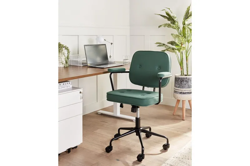 Kontorstol Pawnee Grønn/svart - Grønn/svart - Møbler - Stoler & lenestoler - Kontorstol & skrivebordsstol