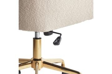 Kontorstol Palmdale Beige/svart/gull - Beige/svart/gull - Møbler - Stoler & lenestoler - Kontorstol & skrivebordsstol
