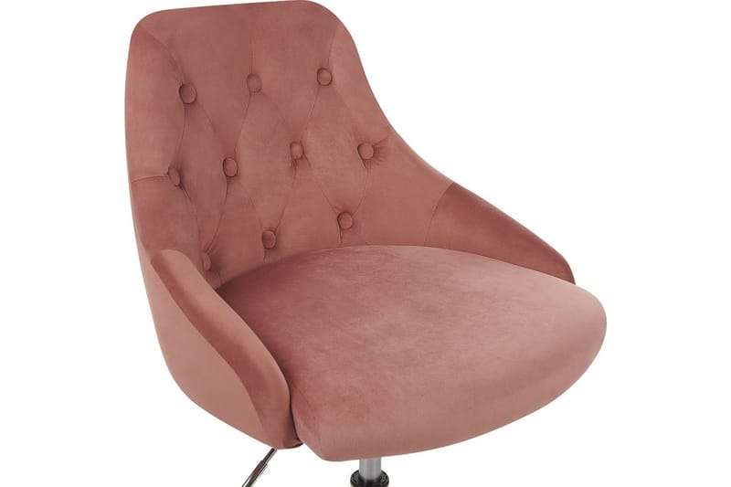 Kontorstol Parrish Rosa/svart/sølv - Rosa/svart/sølv - Møbler - Stoler & lenestoler - Kontorstol & skrivebordsstol