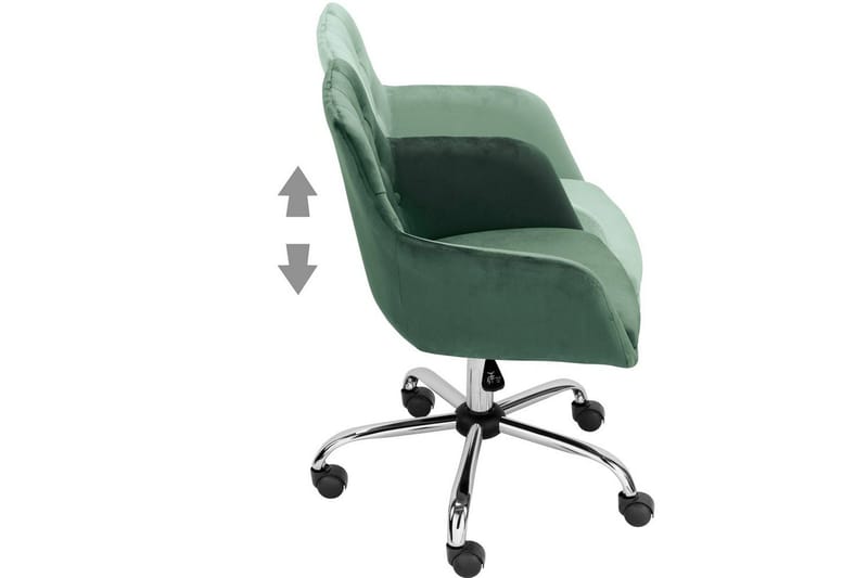 Kontorstol Perry Mørk grønn - Mørk grønn - Møbler - Stoler & lenestoler - Kontorstol & skrivebordsstol