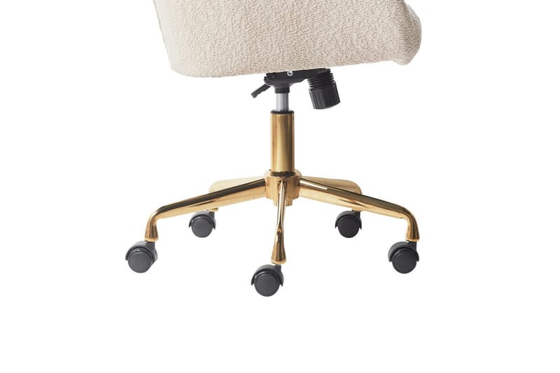 Kontorstol Palmdale Beige/svart/gull - Beige/svart/gull - Møbler - Stoler & lenestoler - Kontorstol & skrivebordsstol