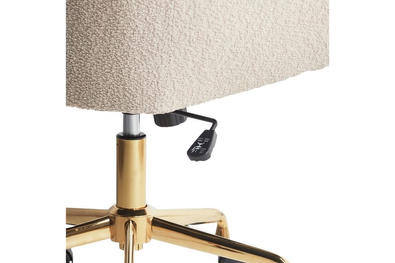 Kontorstol Palmdale Beige/svart/gull - Beige/svart/gull - Møbler - Stoler & lenestoler - Kontorstol & skrivebordsstol