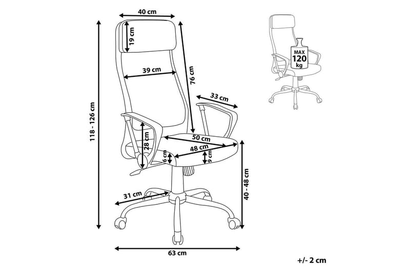 Kontorstol Pioneer - Møbler - Stoler & lenestoler - Kontorstol & skrivebordsstol