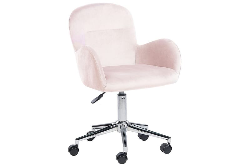 Kontorstol Priddy Rosa - Rosa - Møbler - Stoler & lenestoler - Kontorstol & skrivebordsstol