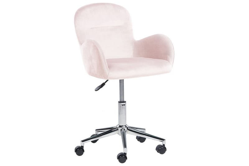 Kontorstol Priddy Rosa - Rosa - Møbler - Stoler & lenestoler - Kontorstol & skrivebordsstol